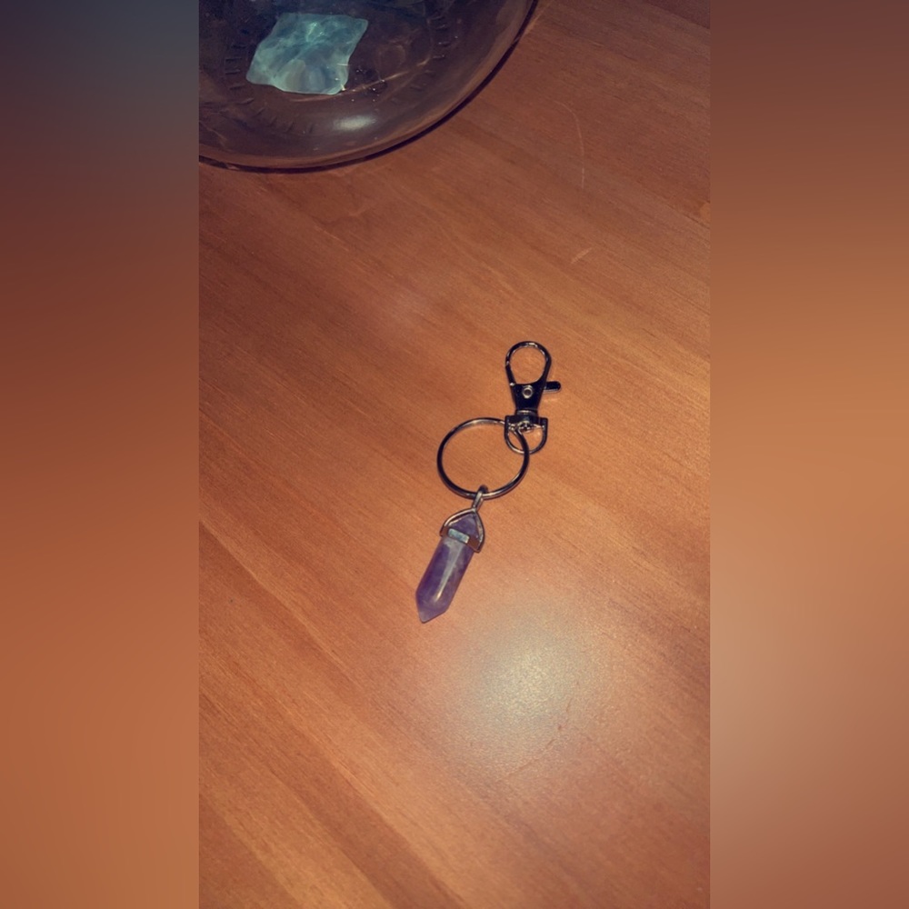 Amethyst Keychain